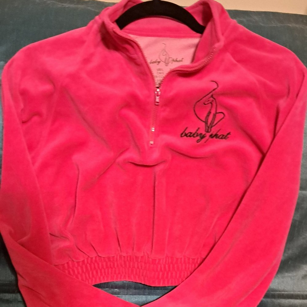 Baby Phat pink velour jacket small